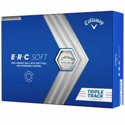 Callaway ERC Soft Triple Track Golf Balls - White - 12 Pack -Golf Clubs Shop callaway erc soft triple track balls white 12 pack 4