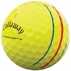 Callaway Chrome Soft Triple Track Golf Balls - Yellow - 12 Pack -Golf Clubs Shop chrome soft triple track yellow 4