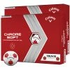 Callaway Chrome Soft Truvis Golf Balls - Red - Double Dozen -Golf Clubs Shop chrome soft truvis white red double dozen
