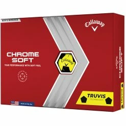 Callaway Chrome Soft Truvis Golf Balls - Yellow/Black - 12 Pack 12 Callaway Chrome Soft Truvis Golf Balls - Yellow/Black - 12 Pack -Golf Clubs Shop chrome soft truvis yellow black 4