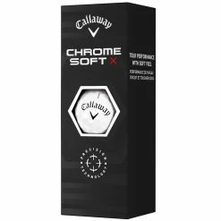 Callaway Chrome Soft X Golf Balls - White - 12 Pack -Golf Clubs Shop chrome soft x white 4