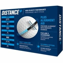 TaylorMade Distance+ Golf Balls - White - 12 Pack -Golf Clubs Shop distance white 4