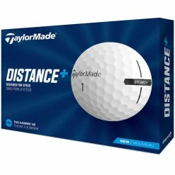 TaylorMade Distance+ Golf Balls - White - 12 Pack -Golf Clubs Shop distance white 6