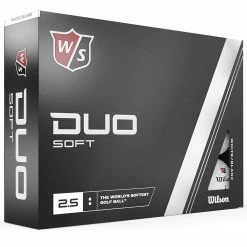 Wilson Staff Duo Soft Golf Balls - White - 12 Pack 9 Wilson Staff Duo Soft Golf Balls - White - 12 Pack -Golf Clubs Shop duo soft white 1