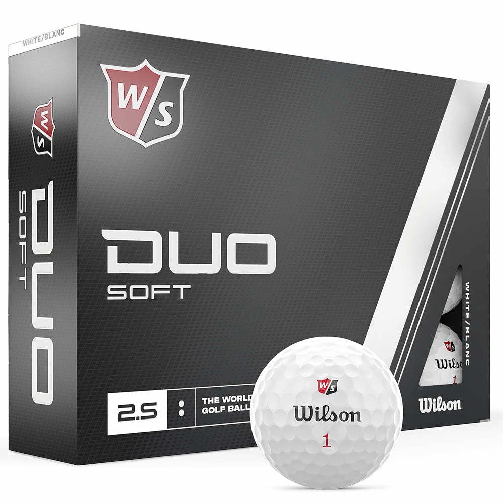 Wilson Staff Duo Soft Golf Balls - White - 12 Pack 3 Wilson Staff Duo Soft Golf Balls - White - 12 Pack