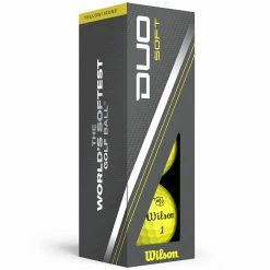 Wilson Staff Duo Soft Golf Balls - Yellow - 12 Pack -Golf Clubs Shop duo soft yellow 3