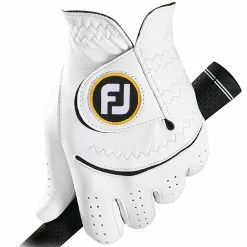 FootJoy StaSof Glove - Pearl/Black -Golf Clubs Shop footjoy stasof glove pearl 3