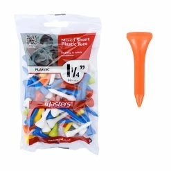 Masters Plastic 1 1/4 Inch Red Tees - Pack Of 50