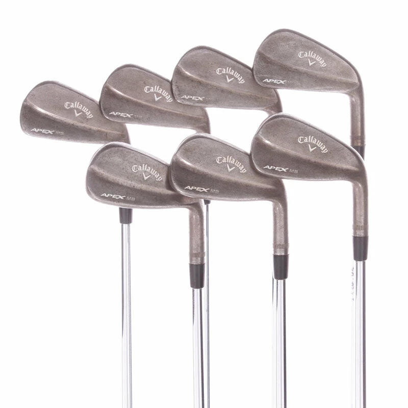Callaway Apex MB Raw Finish Steel Men's Right Hand Irons 4-PW Stiff - Project X 6.0 3 Callaway Apex MB Raw Finish Steel Men's Right Hand Irons 4-PW Stiff - Project X 6.0