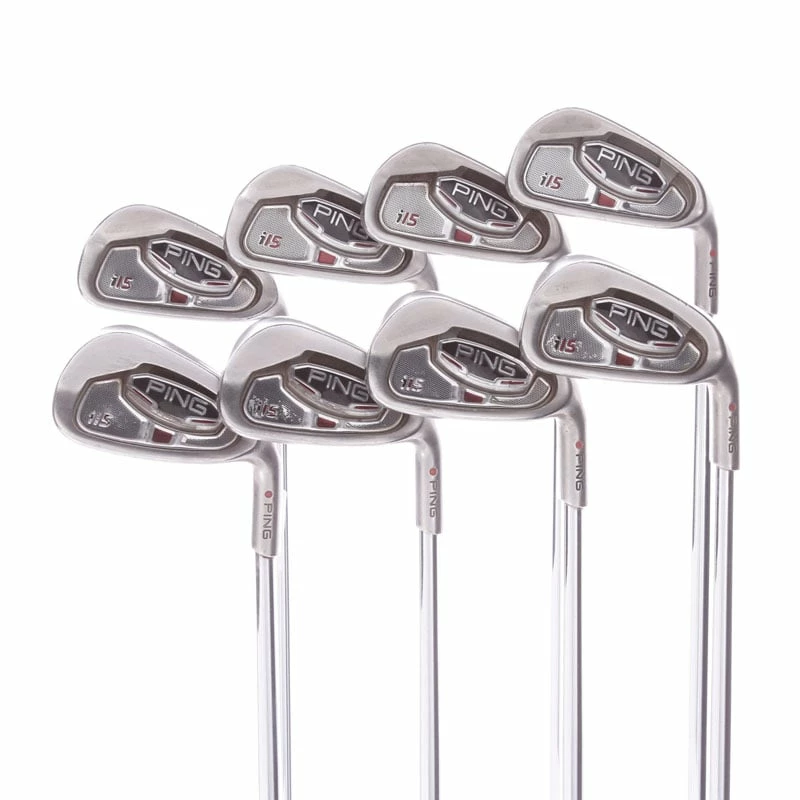 Ping I15 Steel Men's Right Hand Iron 3-PW Red Dot Stiff - Ping AWT 3 Ping I15 Steel Men's Right Hand Iron 3-PW Red Dot Stiff - Ping AWT