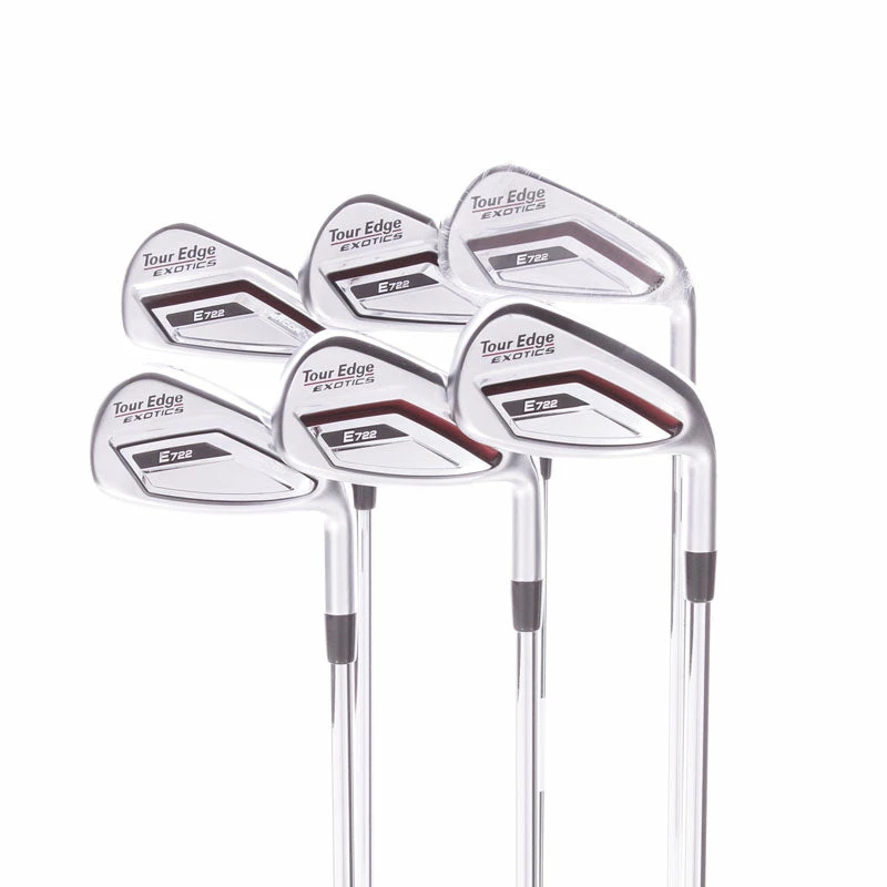 Tour Edge Exotics E722 Vibrcor Steel Men's Right Hand Irons 5-PW Stiff True Temper XP95 S300 3 Tour Edge Exotics E722 Vibrcor Steel Men's Right Hand Irons 5-PW Stiff True Temper XP95 S300