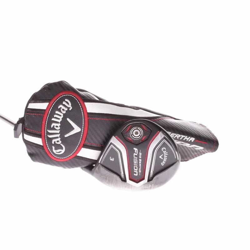 Callaway Big Bertha Fusion Graphite Men's Right Hand Fairway 3 Wood 15 Degree Regular - Recoil F3 3 Callaway Big Bertha Fusion Graphite Men's Right Hand Fairway 3 Wood 15 Degree Regular - Recoil F3