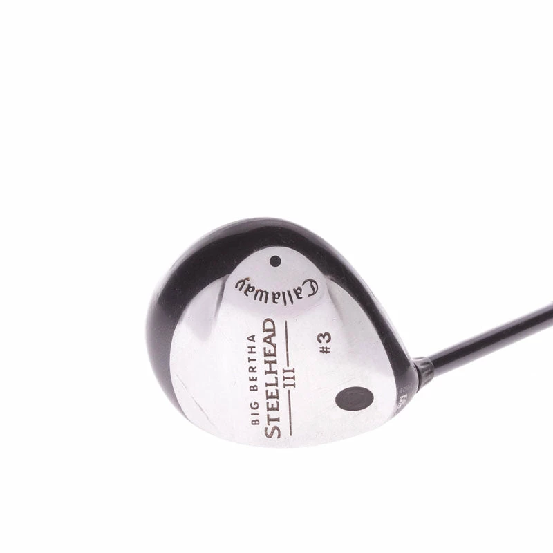 Callaway Big Bertha Steelhead III Graphite Men's Left Hand Fairway 3 Wood 15 Degree Firm - System III 3 Callaway Big Bertha Steelhead III Graphite Men's Left Hand Fairway 3 Wood 15 Degree Firm - System III