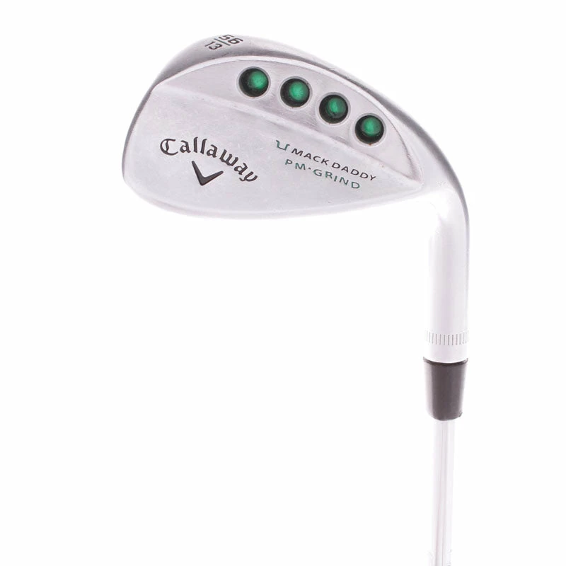 Callaway Mackdaddy PM Grind Chrome Steel Men's Right Hand Sand Wedge 56 Degree 13 Bounce Wedge - KBS Tour V 3 Callaway Mackdaddy PM Grind Chrome Steel Men's Right Hand Sand Wedge 56 Degree 13 Bounce Wedge - KBS Tour V