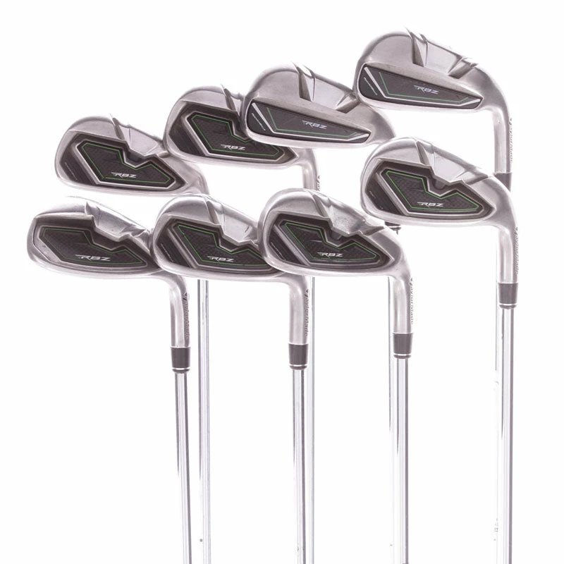TaylorMade RBZ Steel Men's Right Hand Irons 4-SW Stiff - Reax 90 3 TaylorMade RBZ Steel Men's Right Hand Irons 4-SW Stiff - Reax 90