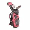 Golphin GFK 9-10 11 Piece Set Graphite Junior Left Hand Driver,5 Wood,5 Hybrid 5-SW Putter Plus Stand Bag Junior - Golphin -Golf Clubs Shop sh hc22201a
