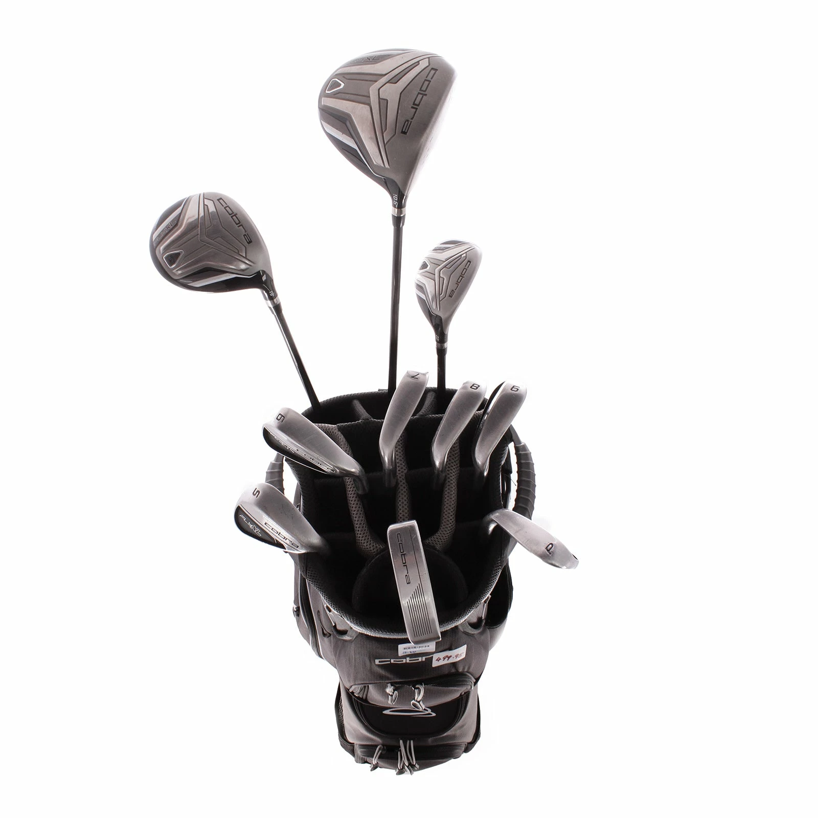 Cobra Fly XL Steel Men's Right Hand Dvr,5 Wood,4 Hybrid,Irons 6-sw,Putter & Bag Regular - Cobra XL 5 Cobra Fly XL Steel Men's Right Hand Dvr,5 Wood,4 Hybrid,Irons 6-sw,Putter & Bag Regular - Cobra XL - Image 3