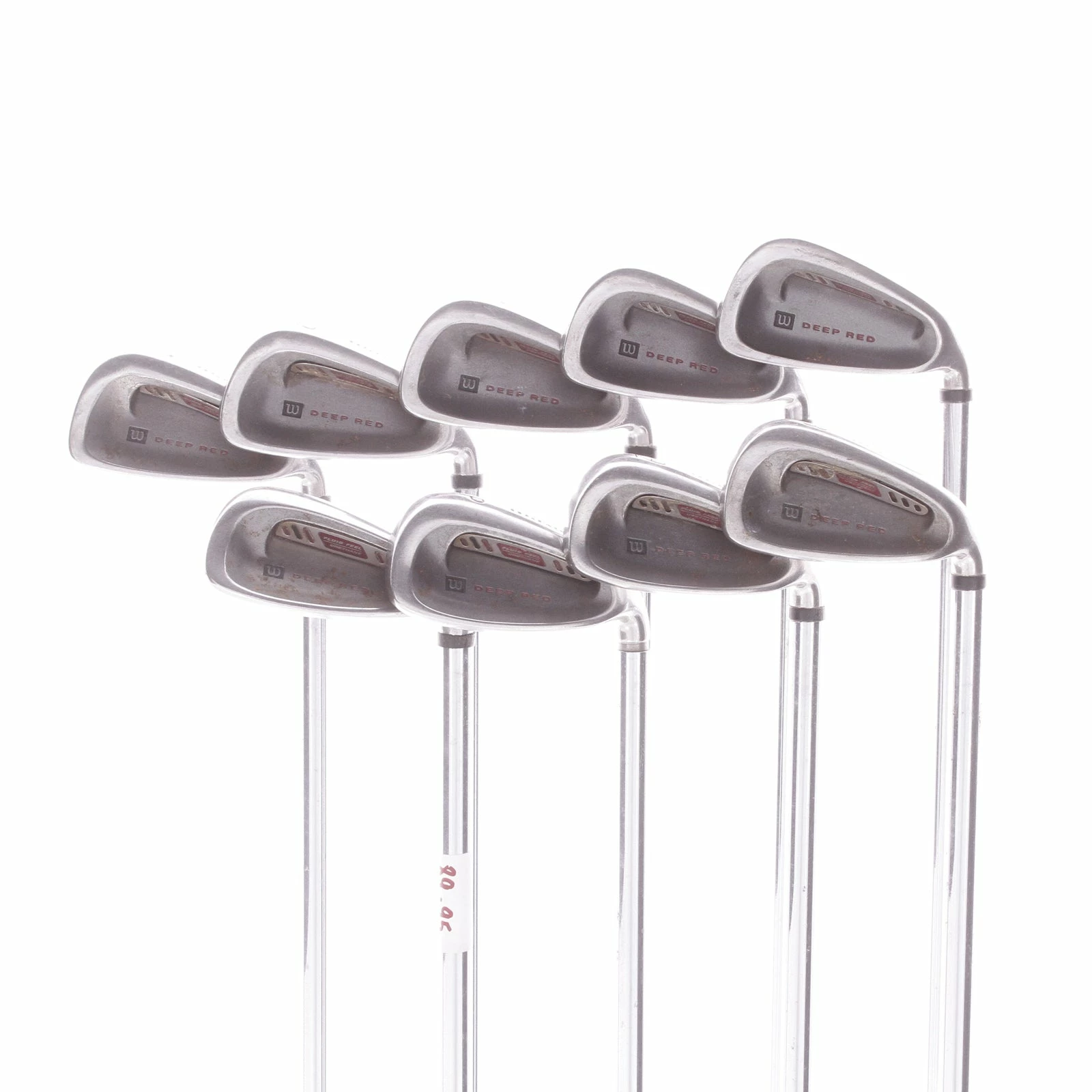 Wilson Staff Deep Red Steel Men's Right Hand Irons 3-SW Uniflex - Deep Red Fatshaft 3 Wilson Staff Deep Red Steel Men's Right Hand Irons 3-SW Uniflex - Deep Red Fatshaft