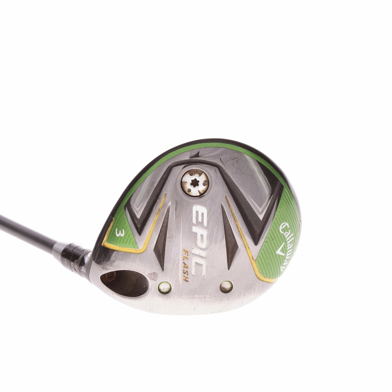 Callaway Epic Flash Graphite Men's Right Hand Fairway 3 Wood 15 Degree Stiff - Hzrdus Smoke 6.0 3 Callaway Epic Flash Graphite Men's Right Hand Fairway 3 Wood 15 Degree Stiff - Hzrdus Smoke 6.0