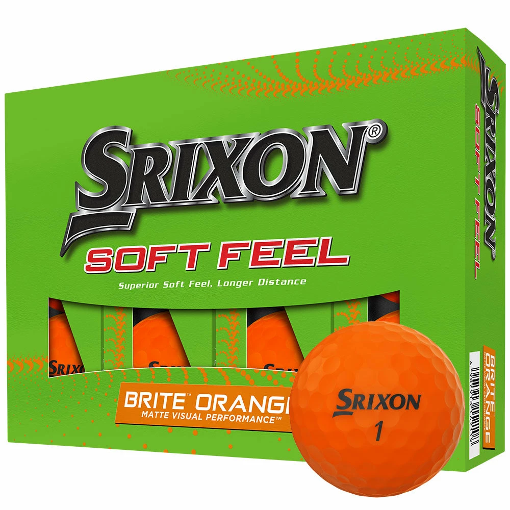 Srixon Soft Feel Golf Balls - Brite Orange - 12 Pack 3 Srixon Soft Feel Golf Balls - Brite Orange - 12 Pack