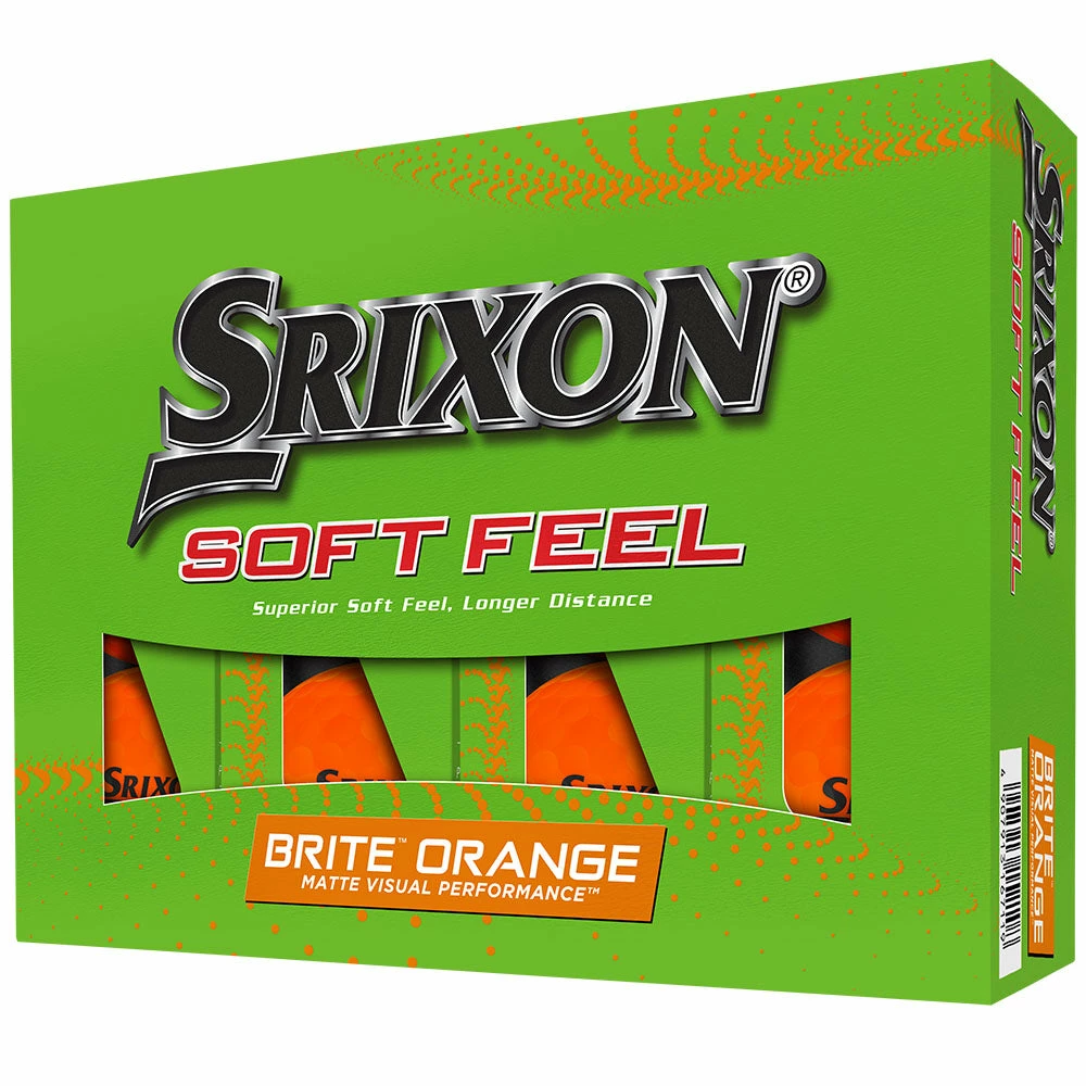 Srixon Soft Feel Golf Balls - Brite Orange - 12 Pack 6 Srixon Soft Feel Golf Balls - Brite Orange - 12 Pack - Image 4