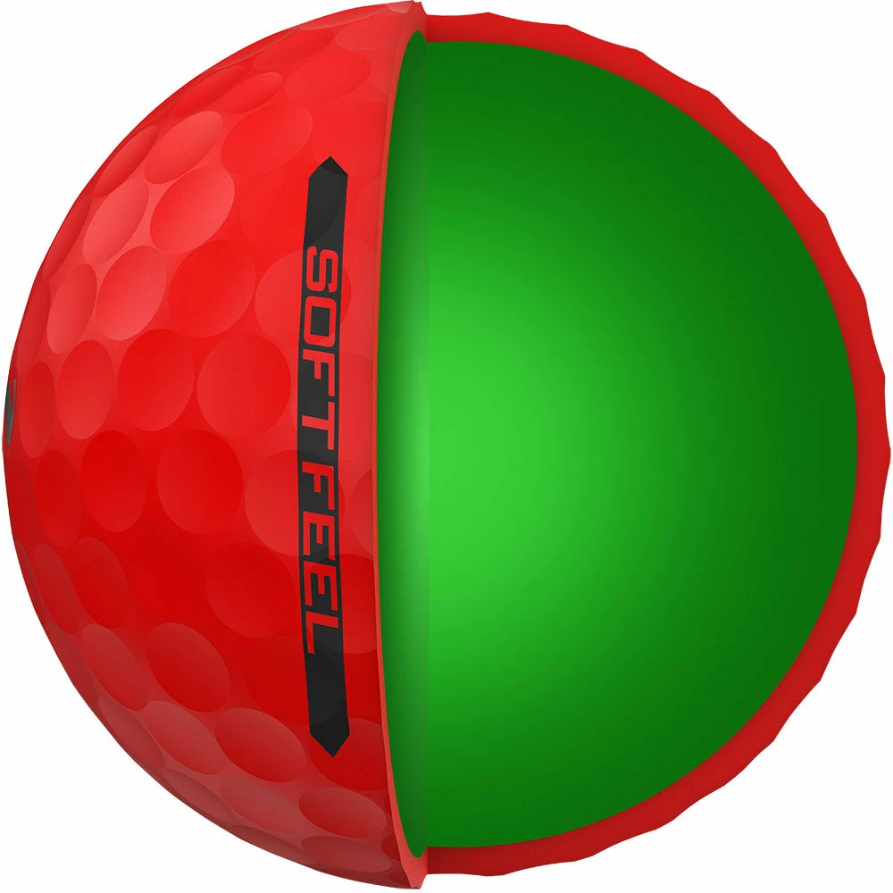 Srixon Soft Feel Golf Balls - Brite Red - 12 Pack 5 Srixon Soft Feel Golf Balls - Brite Red - 12 Pack - Image 3