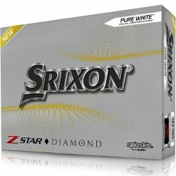 Srixon Z-Star Diamond Golf Balls - Pure White - 12 Pack -Golf Clubs Shop srixon z star diamond golf balls 10