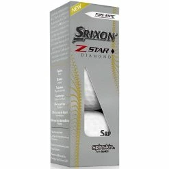Srixon Z-Star Diamond Golf Balls - Pure White - 12 Pack -Golf Clubs Shop srixon z star diamond golf balls 12