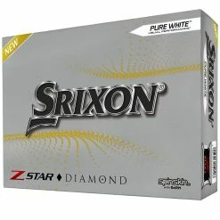 Srixon Z-Star Diamond Golf Balls - Pure White - 12 Pack -Golf Clubs Shop srixon z star diamond golf balls 16