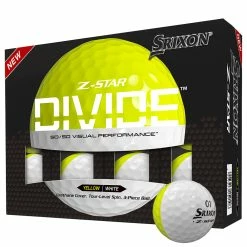 Srixon Z-Star Divide Golf Balls - White/Yellow - 12 Pack