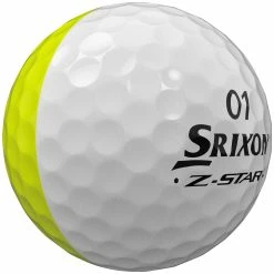 Srixon Z-Star Divide Golf Balls - White/Yellow - 12 Pack -Golf Clubs Shop srixon z star divide golf balls whiteyellow 5
