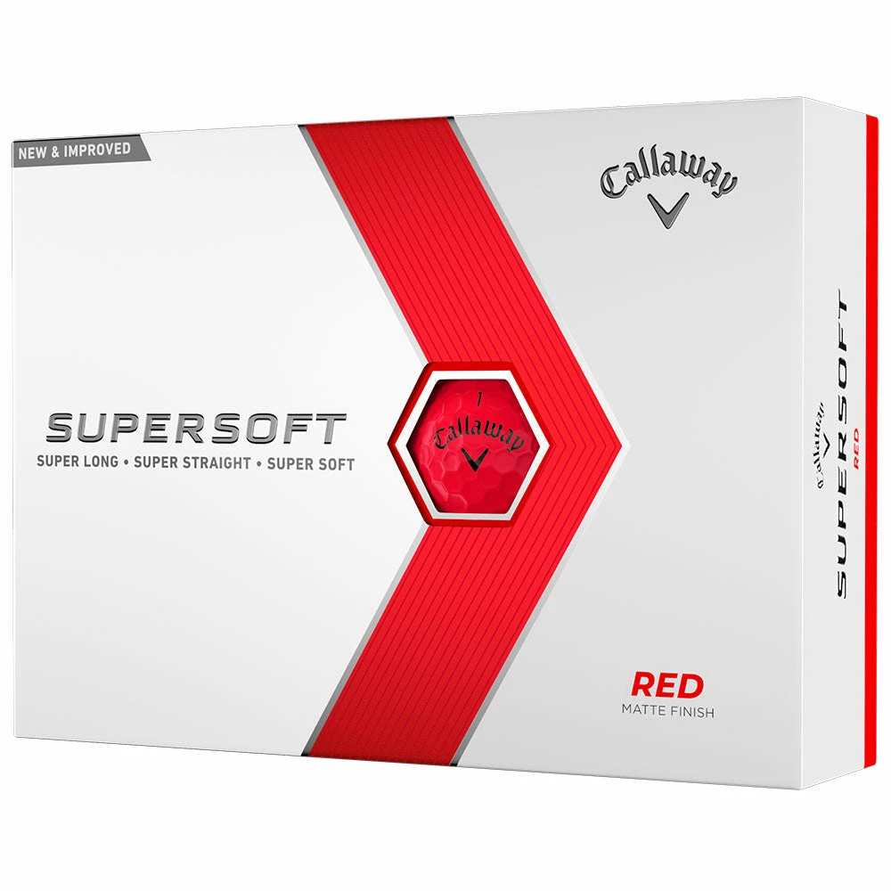Callaway Supersoft Golf Balls - Red - 12 Pack 6 Callaway Supersoft Golf Balls - Red - 12 Pack - Image 4