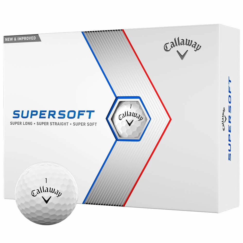 Callaway Supersoft Golf Balls - White - 12 Pack 3 Callaway Supersoft Golf Balls - White - 12 Pack