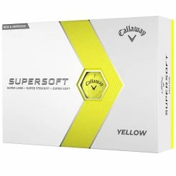 Callaway Supersoft Golf Balls - Yellow - 12 Pack -Golf Clubs Shop supersoft 23 white yellow 2