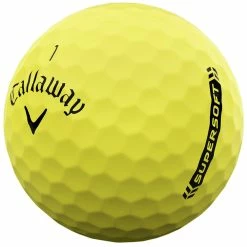Callaway Supersoft Golf Balls - Yellow - 12 Pack -Golf Clubs Shop supersoft 23 white yellow 3
