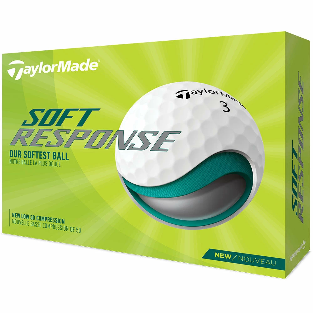 TaylorMade Soft Response Golf Balls - White - 12 Pack - Image 4