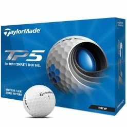 TaylorMade TP5 Golf Balls - White - Double Dozen -Golf Clubs Shop tp5 white hero 1