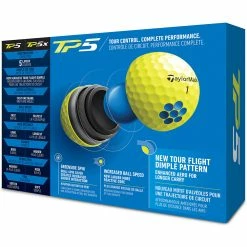 TaylorMade TP5 Golf Balls - Yellow - 12 Pack -Golf Clubs Shop tp5 yellow 1 1