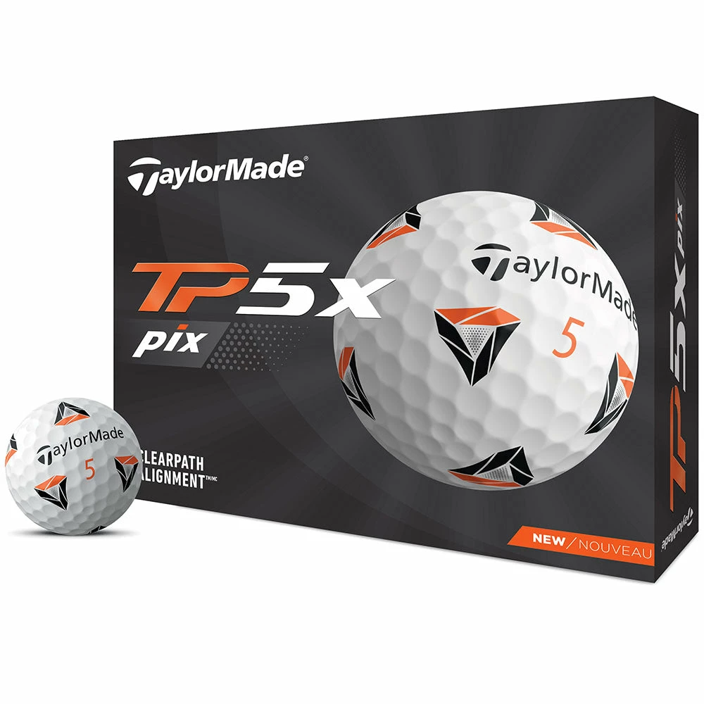 TaylorMade TP5x Pix 2.0 Golf Balls - White - 12 Pack 6 TaylorMade TP5x Pix 2.0 Golf Balls - White - 12 Pack - Image 4
