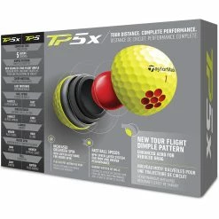 TaylorMade TP5x Golf Balls - Yellow - Double Dozen -Golf Clubs Shop tp5x yellow 2 1 1