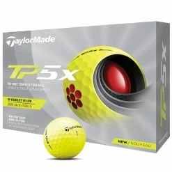 TaylorMade TP5x Golf Balls - Yellow - 12 Pack -Golf Clubs Shop tp5x yellow hero