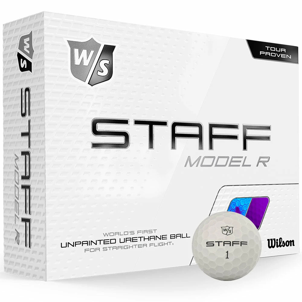 Wilson Staff Model R Golf Balls - White - 12 Pack