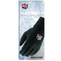 Wilson Staff Winter Microfiber Suede Mens Gloves - Black -Golf Clubs Shop wilson staff winter microfiber suede mens gloves black 5