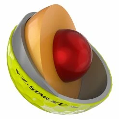 Srixon Z-Star XV 7 Golf Balls - Tour Yellow - 12 Pack -Golf Clubs Shop z star xv 7 yellow 4